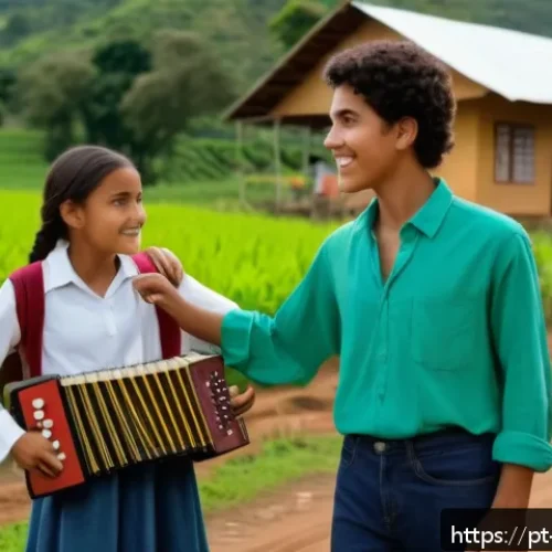 Home 30 코스타리카 인기 드라마 및 영화 - A cinematic scene capturing a young Costa Rican filmmaker on location in a lush rural village, surro...